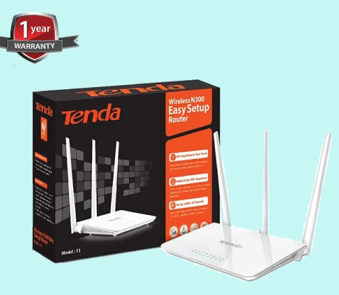 Tenda F3 300Mbps Wireless Wifi Router, Router - Wifi Router. 