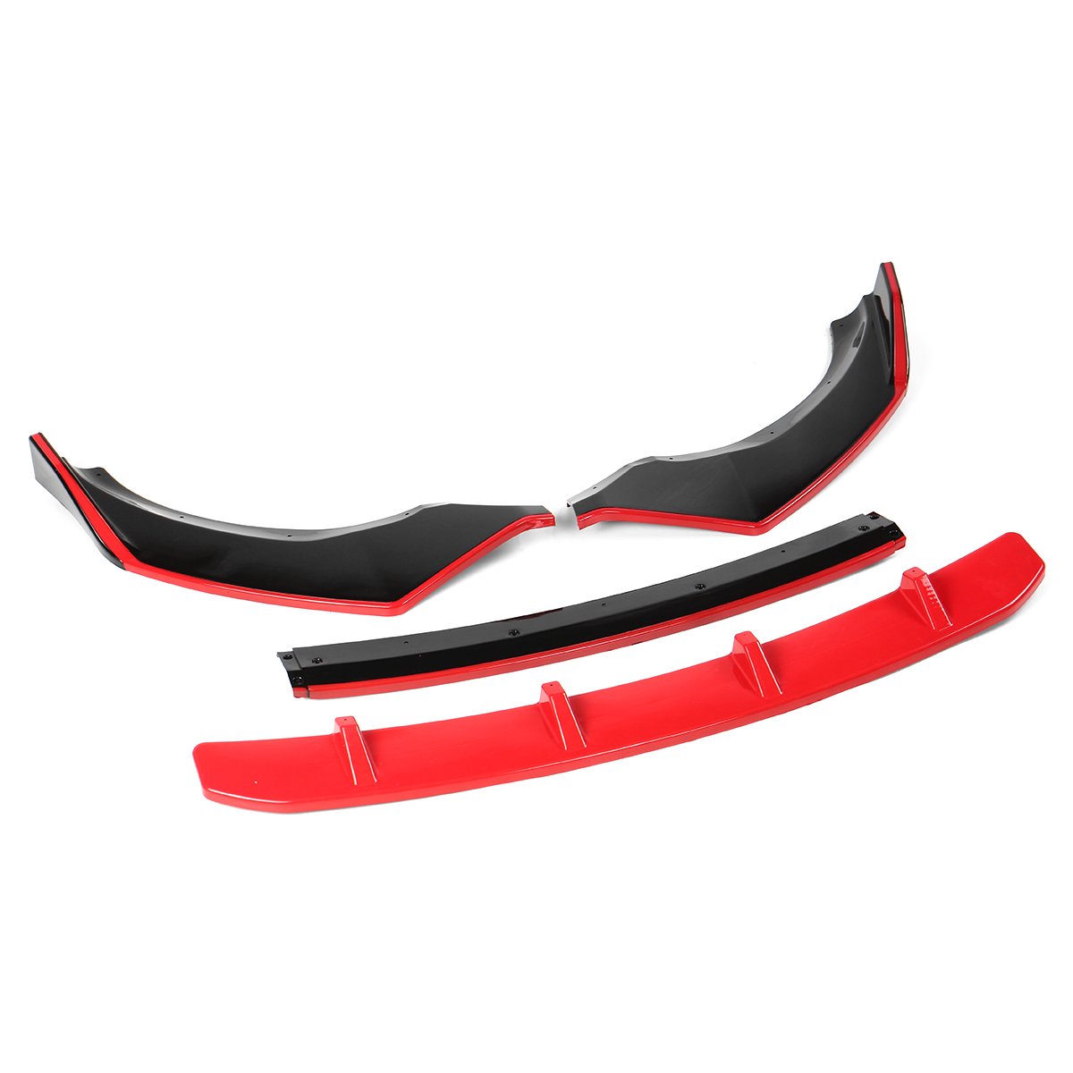 motor tool For BMW G01 X3 G02 X4 2018-2020 Black Red Front Bumper Lip Body Kit Splitter 4X. 