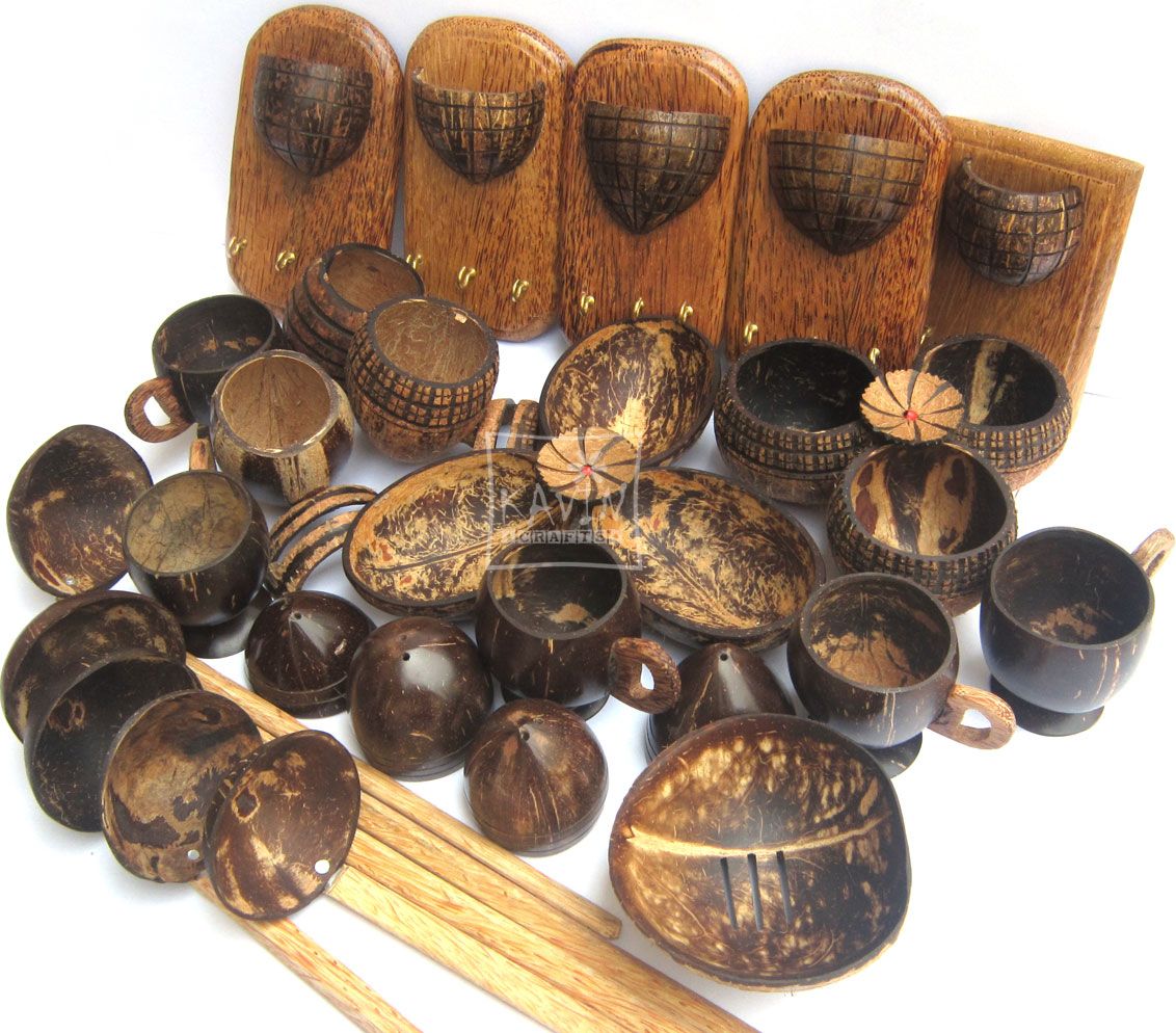 Coconut Shell 10 pieces for showpieces making coconut hard shell. 