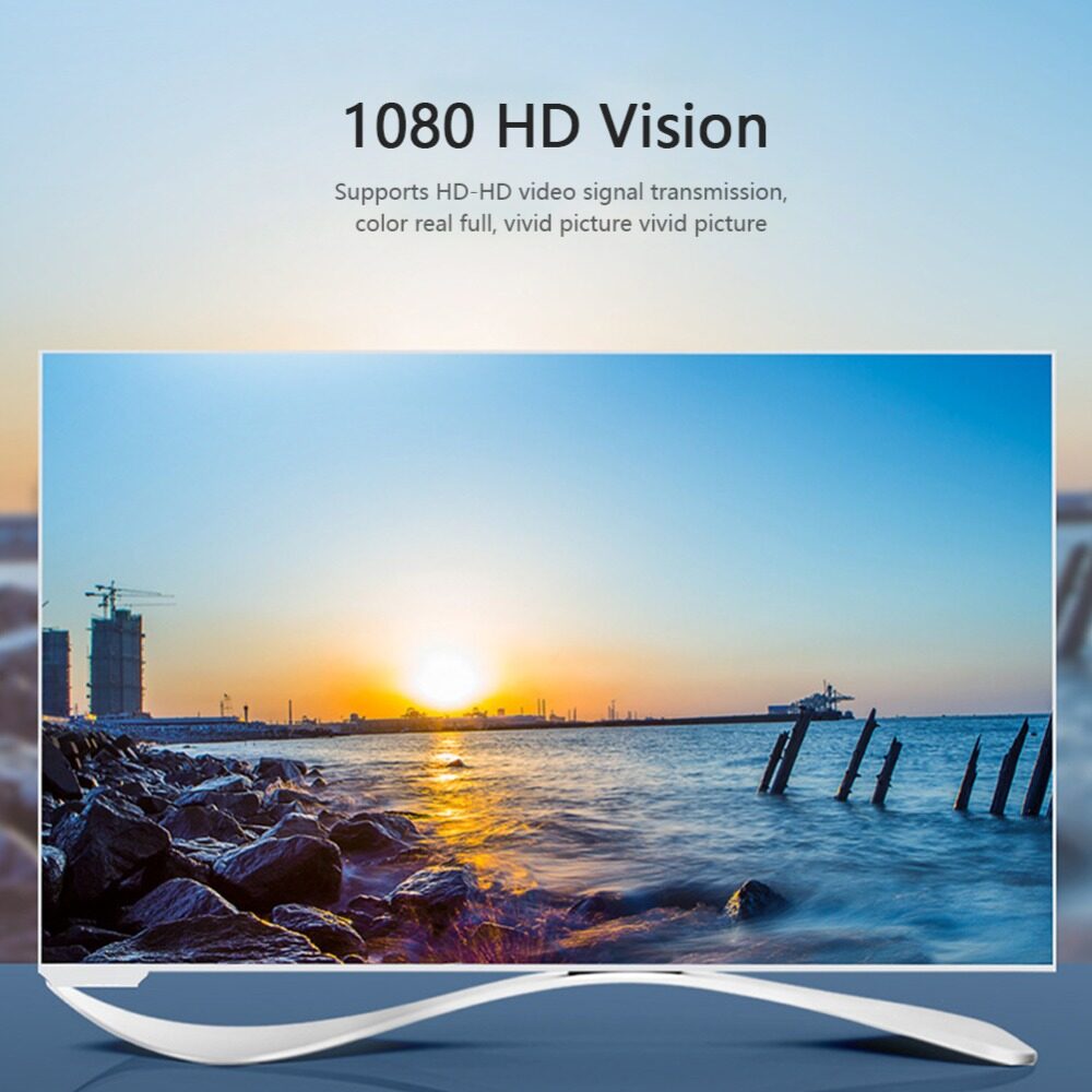 【3C VictoryEagle】HW-2216 HD 1080P VGA to HDMI with Audio Output VGA HD Adapter for PC La-ptop to HDTV Projector. 