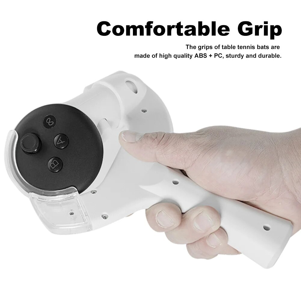 Ping Pong Paddle Handle To Play Eleven Table Tennis Table Tennis Adaptor for Meta/Oculus Quest 3 Controller for Oculus Quest 3. 