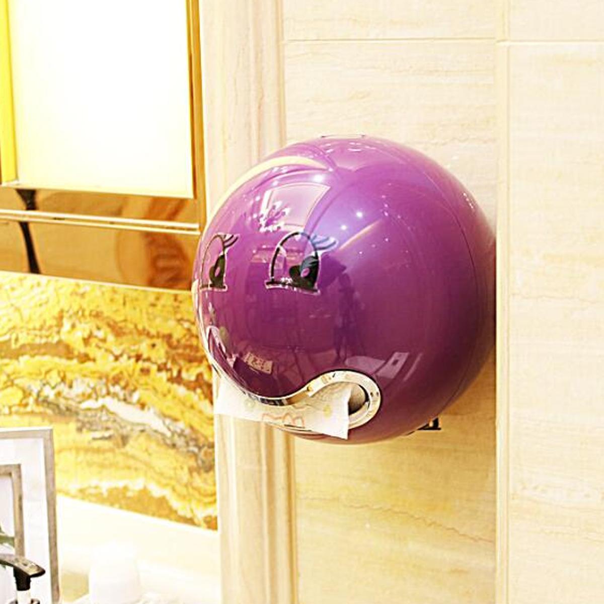 bedding Bathroom Ball Shaped Face Emoji Wall Mounted Tissue Holder Toilet Roll Paper Box. 