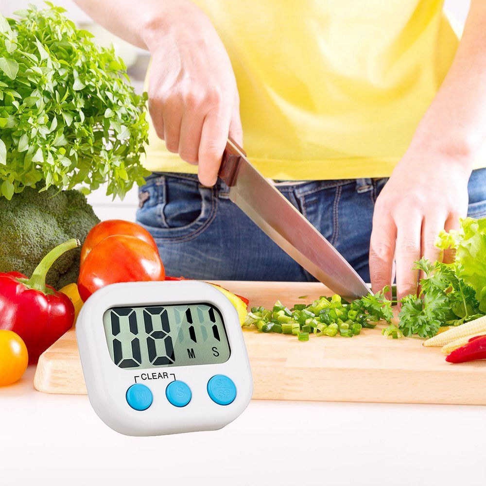 Study Magnetic Baking Counter Alarm Clock Shower Digital Timer Kitchen Timer Cooking Timer LED Timer. 