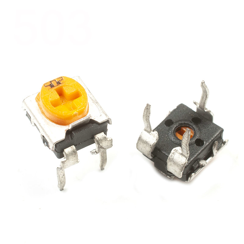 10Pcs- RM065 RM-065 VR 50K Ohm 503  Potentiometer Trimmer Trim Pot 50K Ohm 503 Trimpot Potentiometer Variable Resistor Top Adjustment Single Turn 6mm V/R Electrical Circuitry & Parts. 