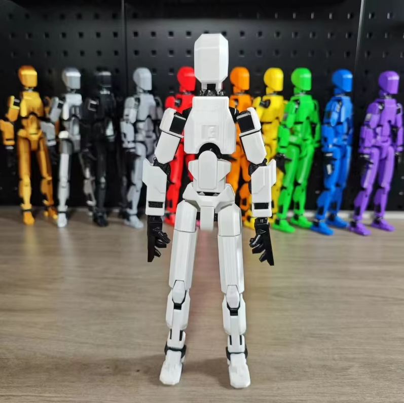 Joint Man Dummy 13 Action Figure Flexible Multi-Jointed Robot Action Figure for Home Decor Art Model with Movable Joints Lego Toy for Children birthday gift Creative puzzle for kids super hero spiderman ironman superman batman play DIY Toy For Kid. 