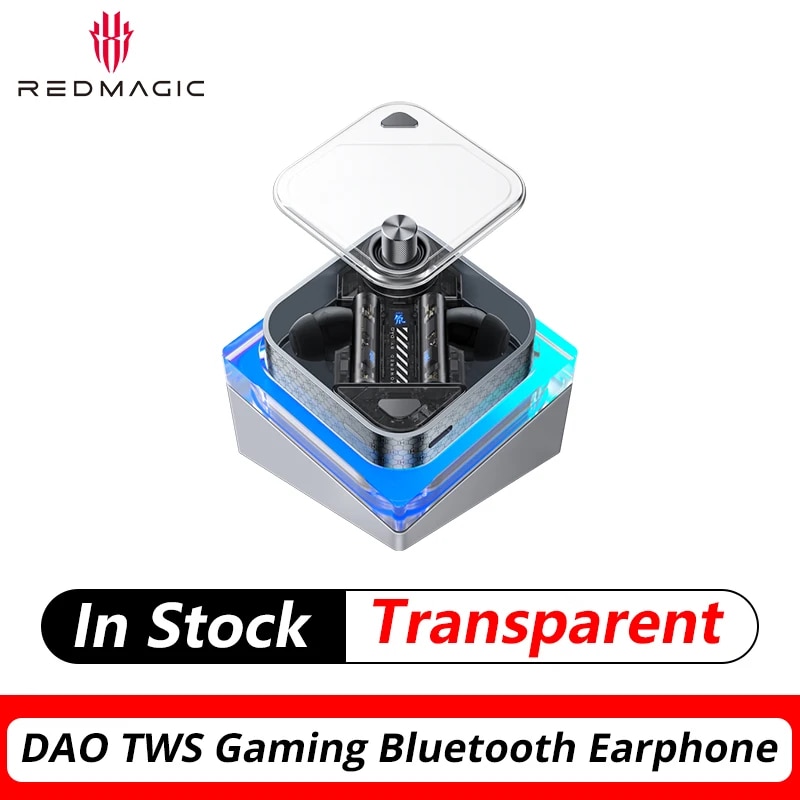Original Global Version NUBIA RedMagic TWS Gaming Earphone Wireless Bluetooth Cyberpods RedMagic DAO TWS Earbuds 39ms low latenc. 