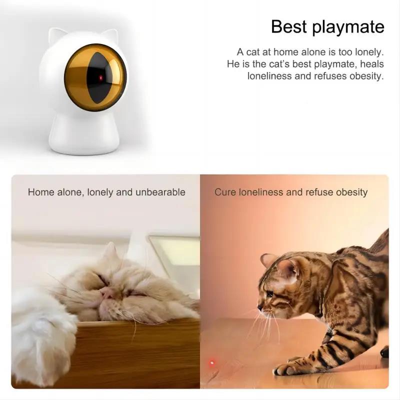 Pet Toys Rechargeable App Intelligent Control Interactive Light Machine Teasing Red Dot Cat Playing Laser Pointer Toy. 