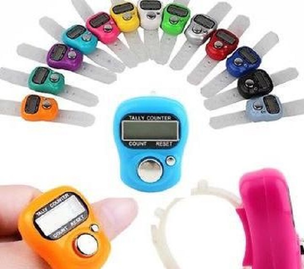 5-Digit Digital Ring Finger Hand Tally Counter (Multi-Color). 