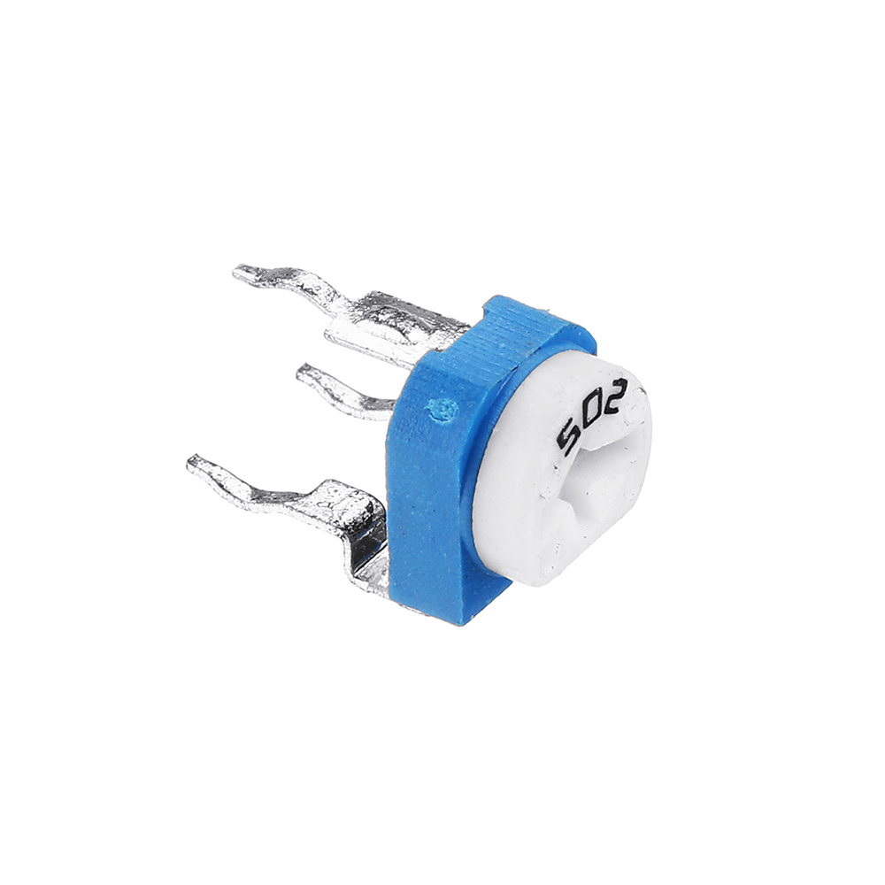 10Pcs- RM065 RM-065 VR 5K Ohm 502 Potentiometer Trimmer Trim Pot 5K Ohm 502 Trimpot Variable Resistor Top Adjustment Single Turn 6mm V/R 3 Pin Leads Terminals. 