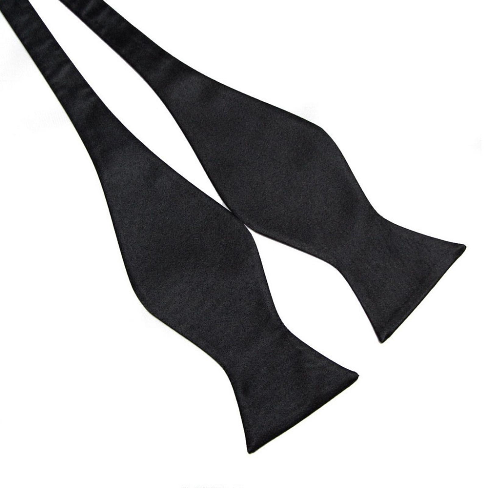 Prism Solid Color Suit Tie Classic Solid Color Hand-tied Bow Tie for Wedding Prom Unisex Necktie