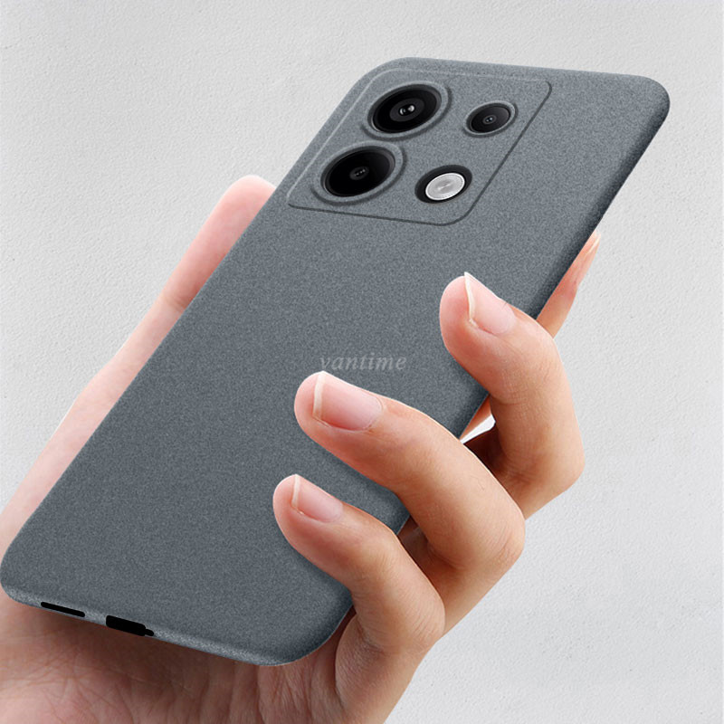 Vantime for Xiaomi Redmi Note 13 Pro 5G / Poco X6 5G Case Soft Sandstone Slim Matte Cover