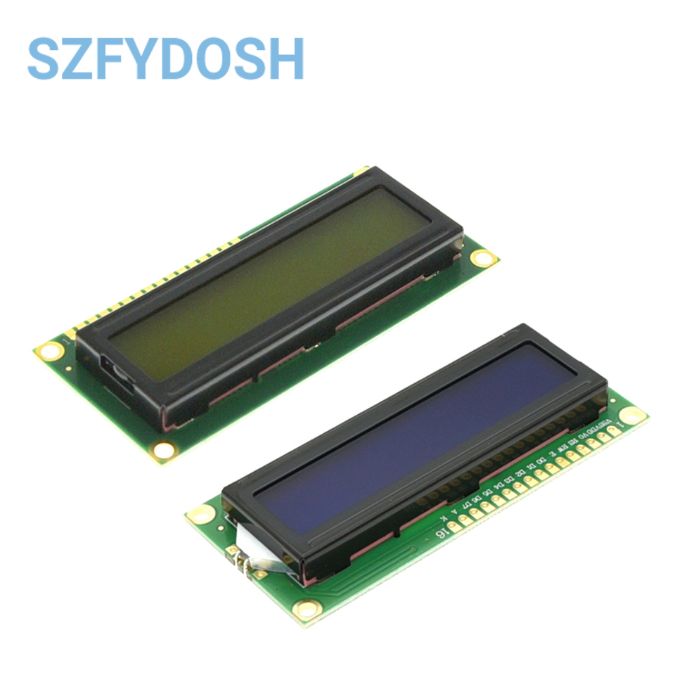 LCD1602 1602 LCD Module Blue / Yellow Green Screen 16x2 Character LCD Display PCF8574T PCF8574 IIC I2C Interface 5V For Arduino. 