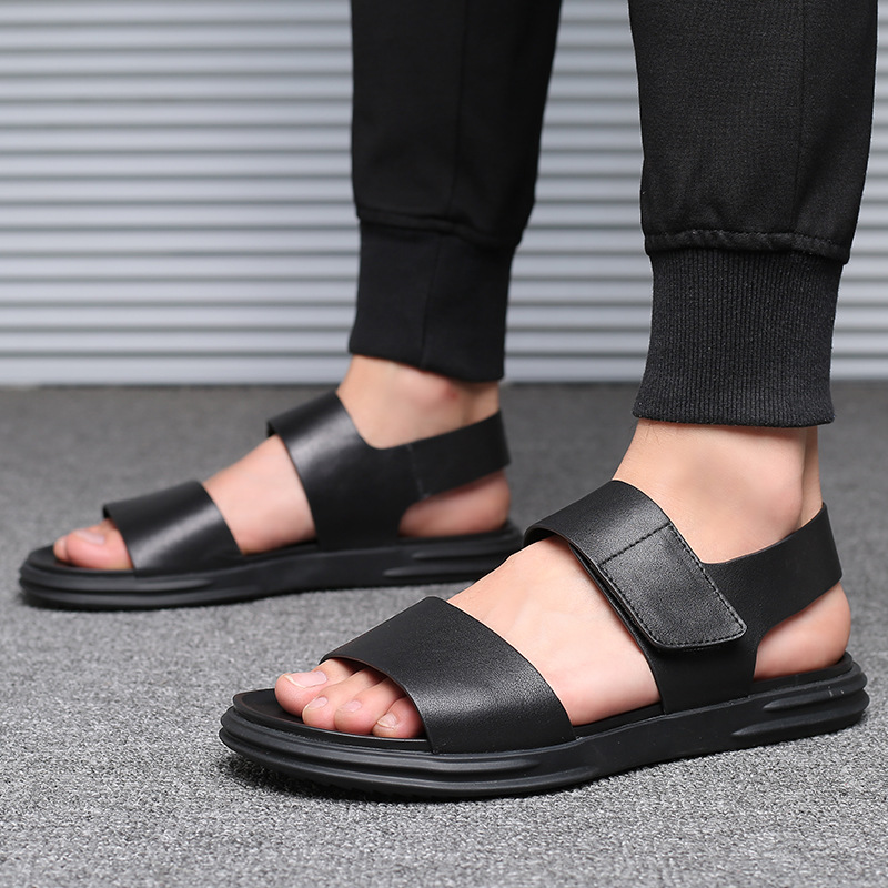 new leather sandals