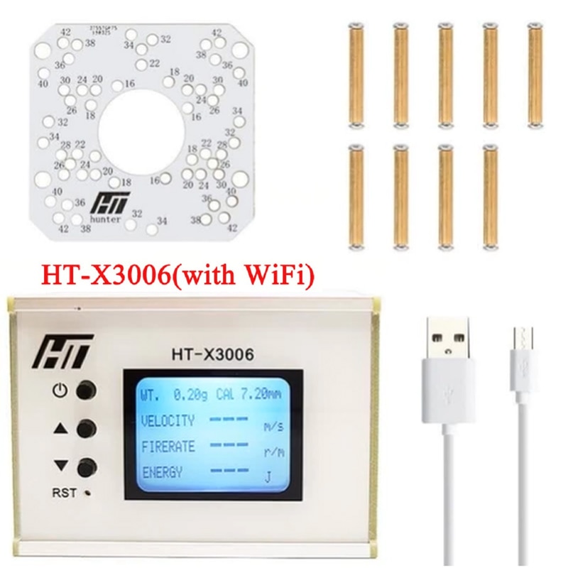 1-999m/s Speed Meter for Speed Meter Ball Velocity Energy Measurement Chronograph Bullet Speed Tester HT-X3006. 