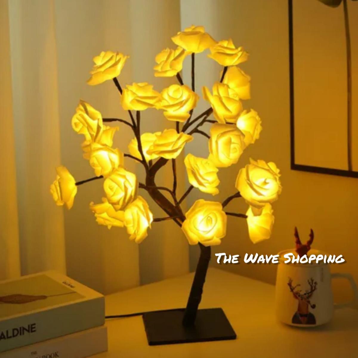 LED Rose Tree Table Lamp Light