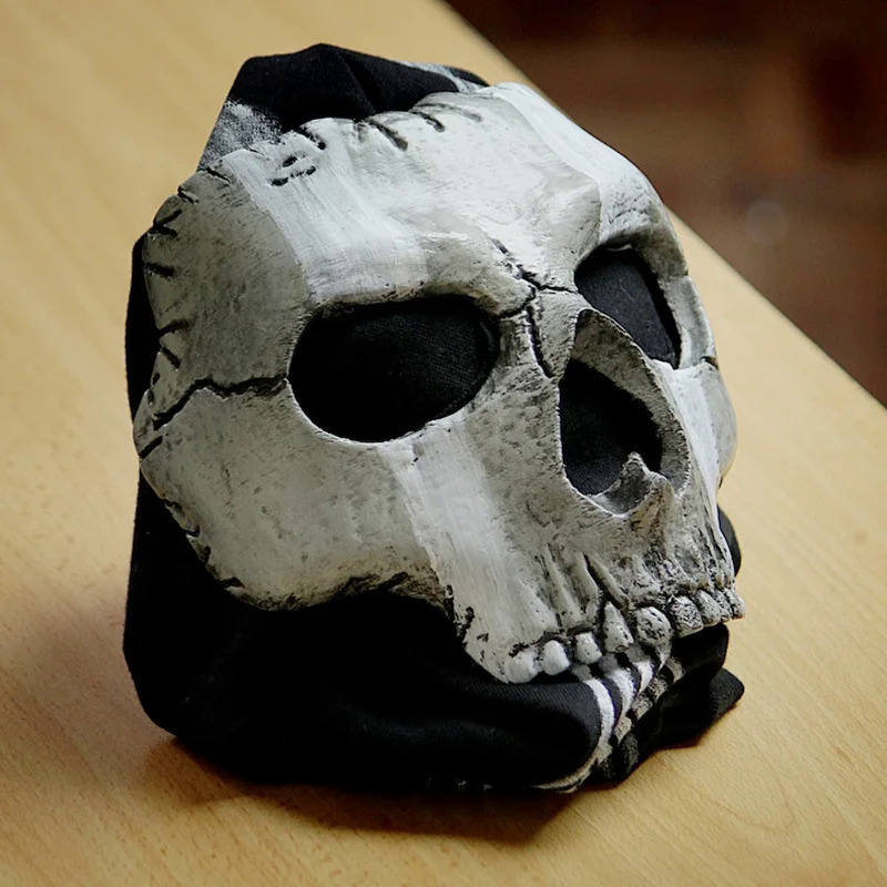 Ghost mask V2 - Operador MW2 airsoft COD Cosplay Airsoft Tactical Skull Full Mask. 
