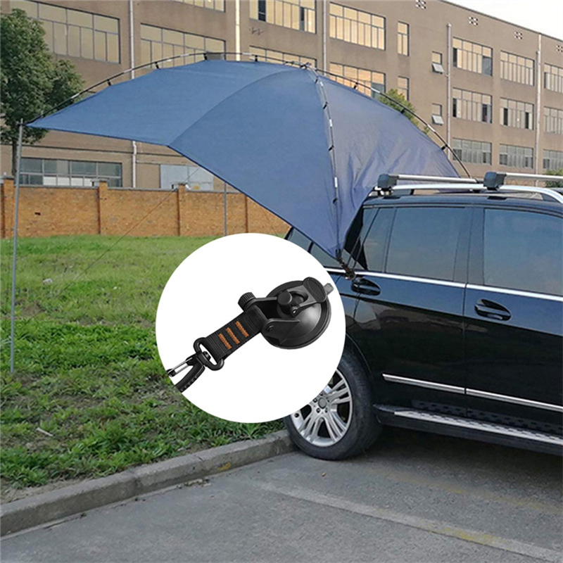 4 PCS Heavy Duty Suction Cup 360° Rotating Camping Suction Hooks Car Suction Cups Anchor With D Ring For Awning-Orange. 