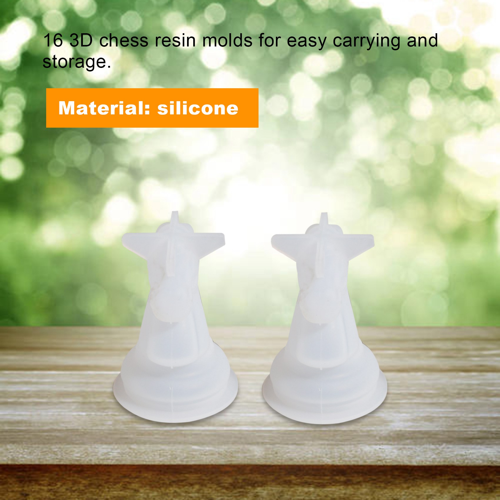 Chess Mold for Resin Silicone Chess Resin Mold Chess Crystal Epoxy Casting for DIY Crafts Making Birthday Gift