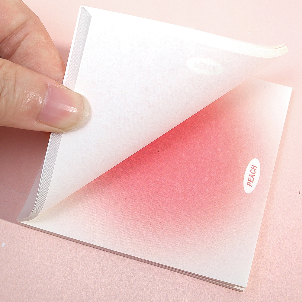 50 Sheets/Book Artistic Fancy Gradient Color Memo Pads Cute Kawaii Pink Sticky Notes Post Hand Account Notepads Aesthetic Stationery Gift. 