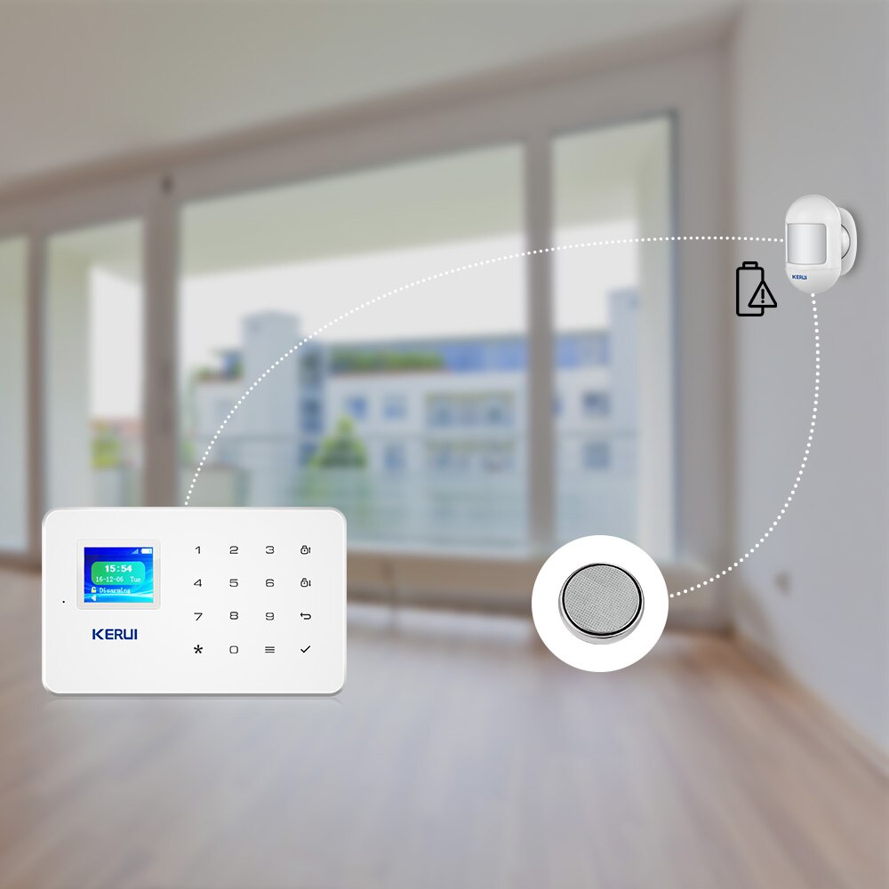 KERUI Wireless Mini PIR Motion Sensor Alarm Detector With magnetic swivel base For G18 W18 Home Security Alarm System. 