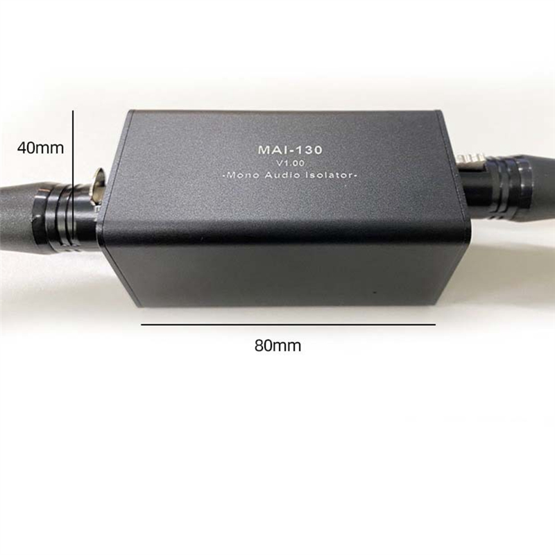 Audio Isolator Noise Reduction,Eliminates Current Noise,DI Grounding Box,6.5 XLR Mixer Audio Isolator, -130 Stereo Easy to Use. 