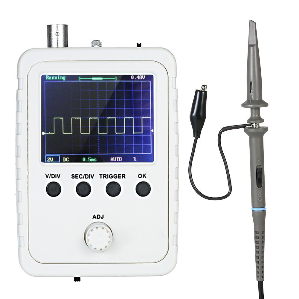 2.4" TFT Digital Oscilloscope Kit with Power Adapter and BNC-Clip Cable Probe DS0150 (Assembled Finished Machine). 