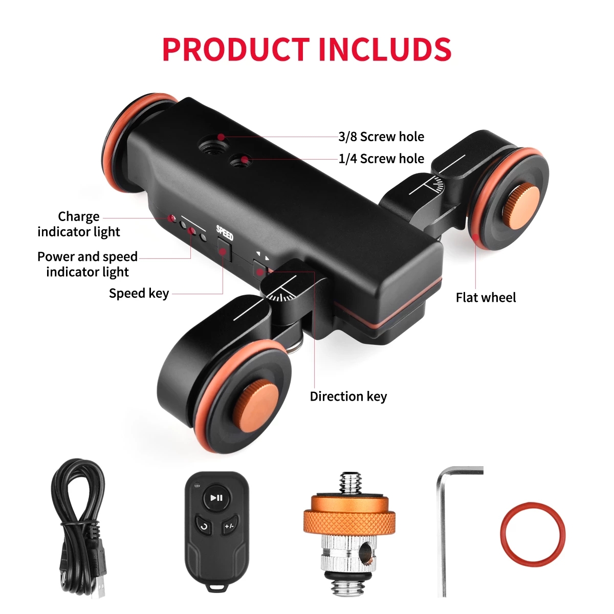 Yelangu L4x Motorized Cameraslider Rechargeable Camera Dolly Slider For Dslr Camera Camcorder Smartphone Track Slider. 