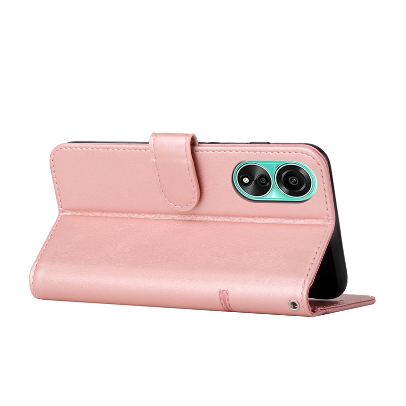 Vantime for OPPO A18 A38 A58 A78 4G A98 F23 5G Retro PU Leather Wallet Case Flip Clasp Stand Cards Holder Casing. 