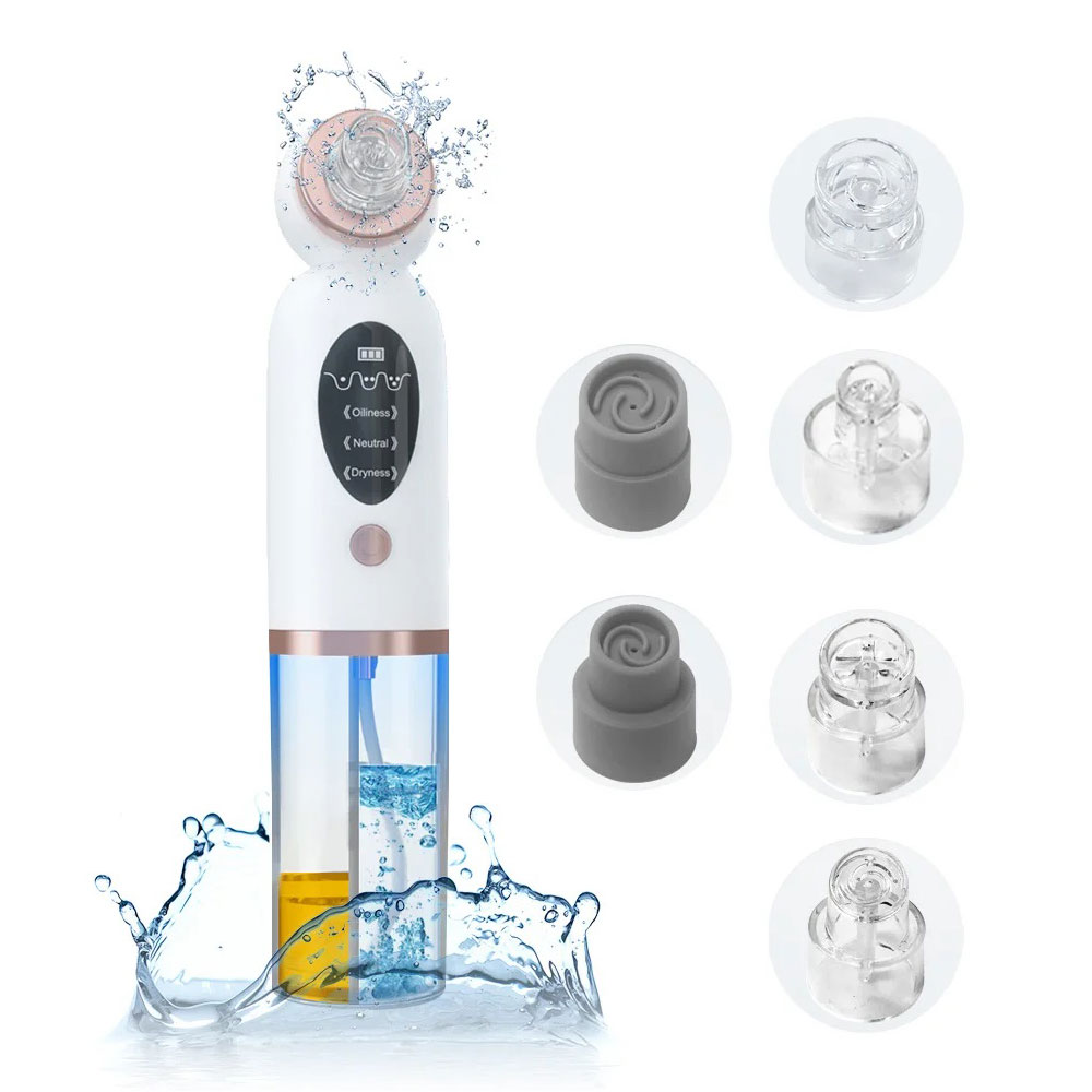 Electric Blackhead Remover Blackhead Machine / Electric Face Suction Removal Machine Pore Cleaner- 6 Suction Head