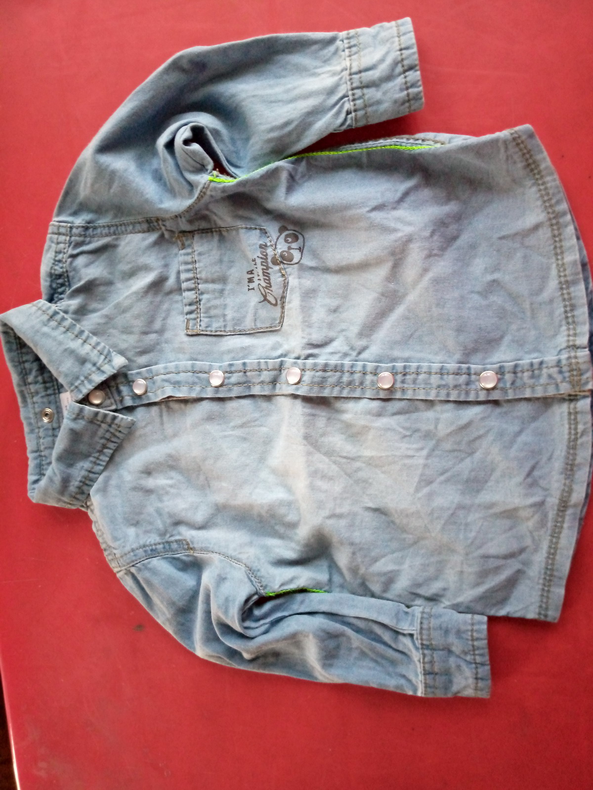 blue jean shirt for baby boy