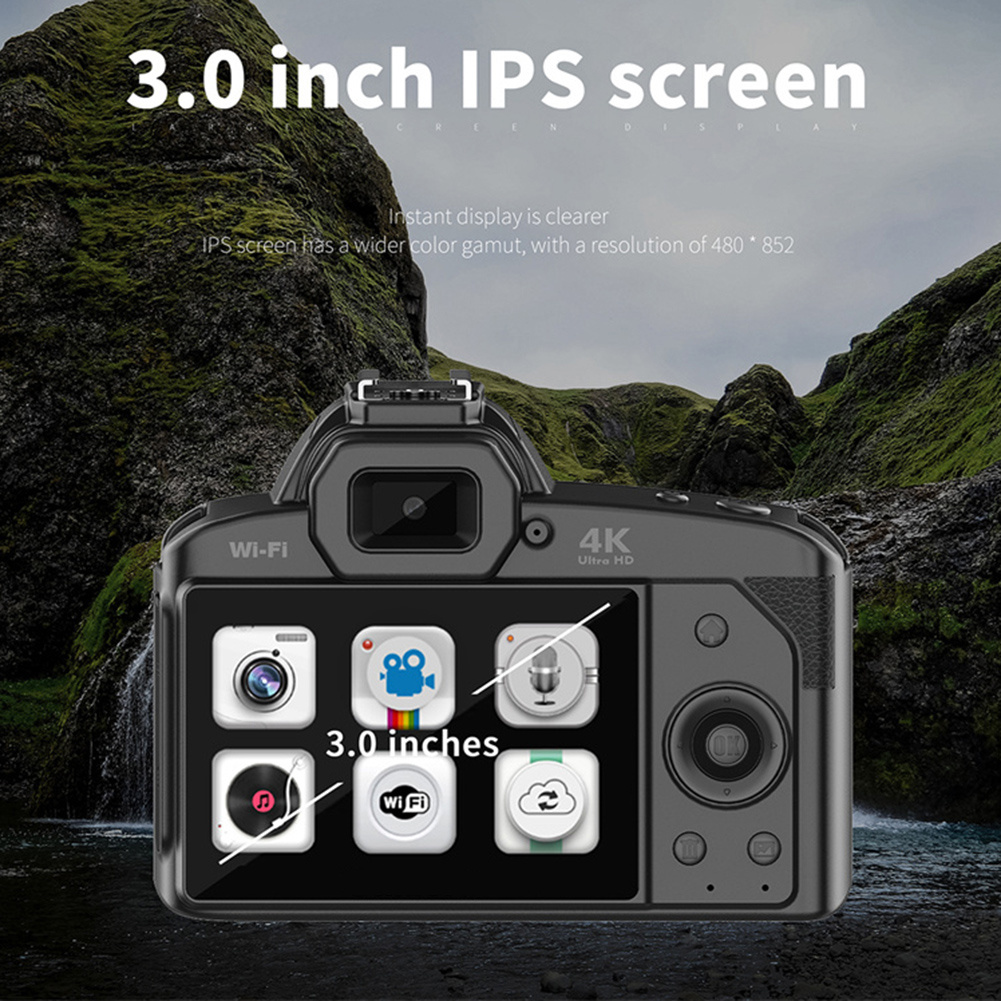 GC Digital Camera HD Camera Digital WIFI Night Vision Camera With 16X Digital Zoom Professional Camera 4K Video Vlogging Camera. 