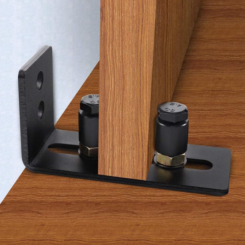 Barn Door Floor Guide Roller Adjustable Wall Mount Hardware Kit