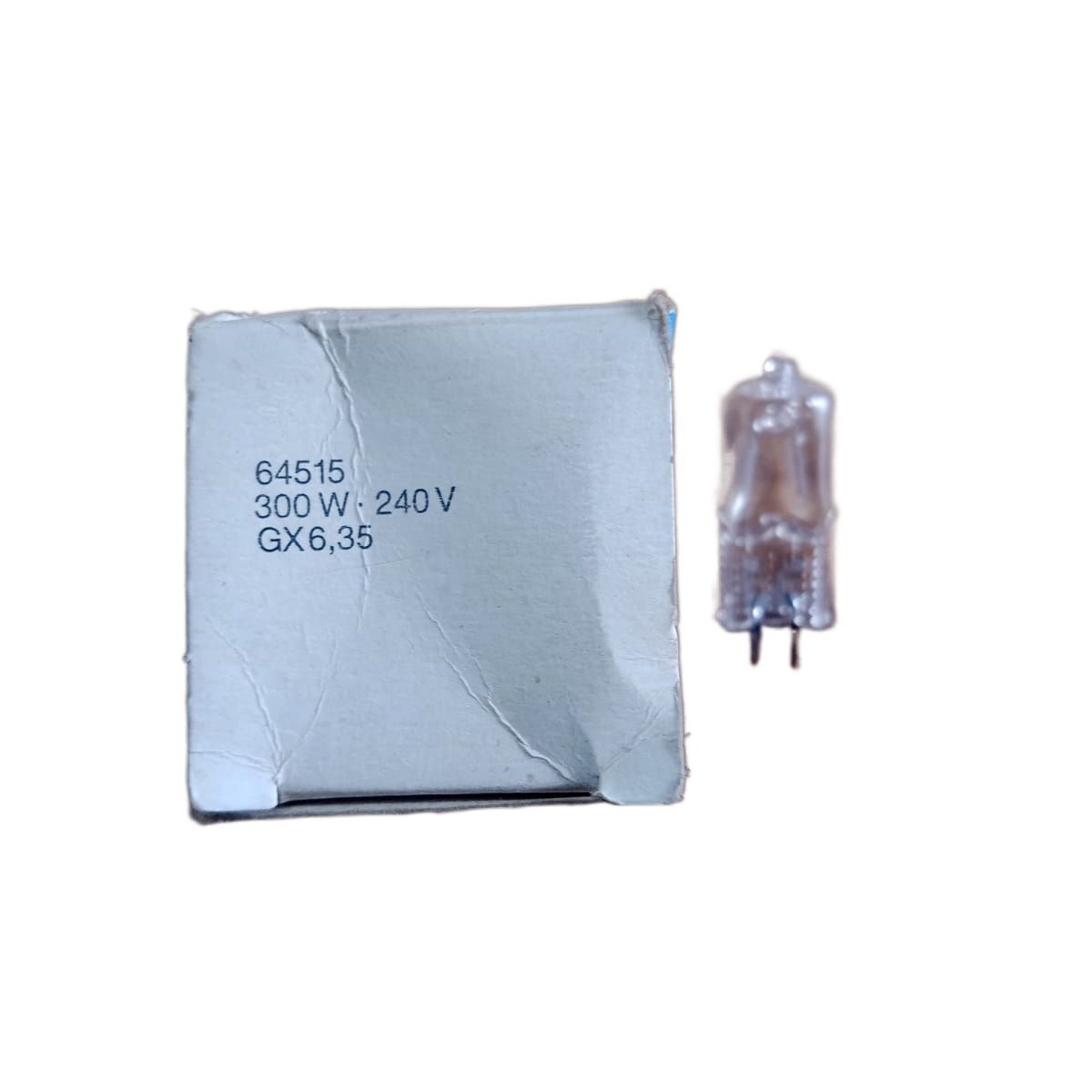 OSRAM 300W 64515 240V AC Halogen Display/Optic Lamp GX6.35 3200K, Made in Germany. 