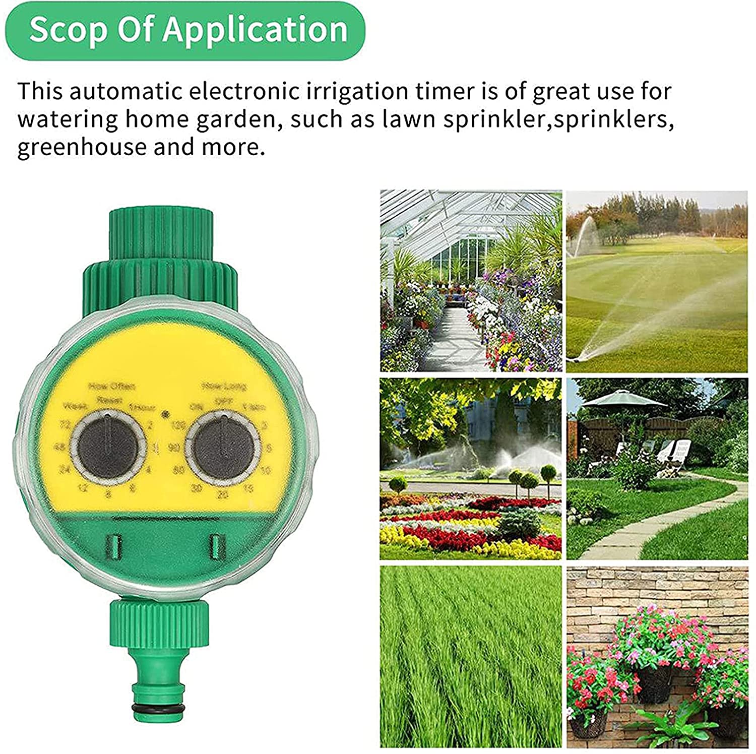 Automatic Electronic Garden Watering Timer Home Garden Ball Valve Irrigation Controller Water Timer For Garden Irrigation System. 