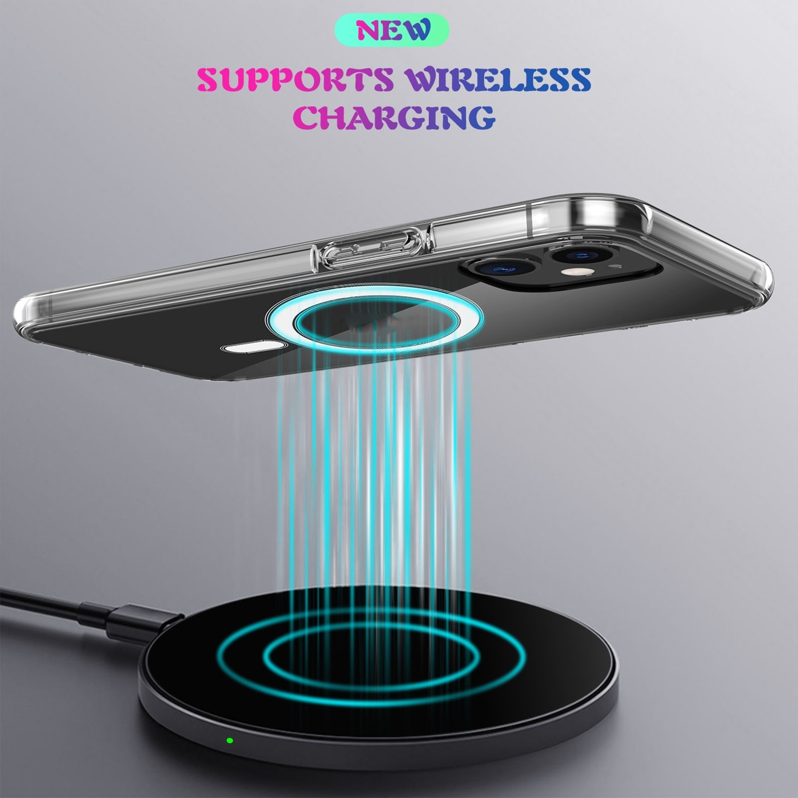 （COD)For iPhone XS Max Magsafe Case Simple Magnetic Ring All-inclusive Clear Crystal Acrylic PC +TPU Shockproof Case. 