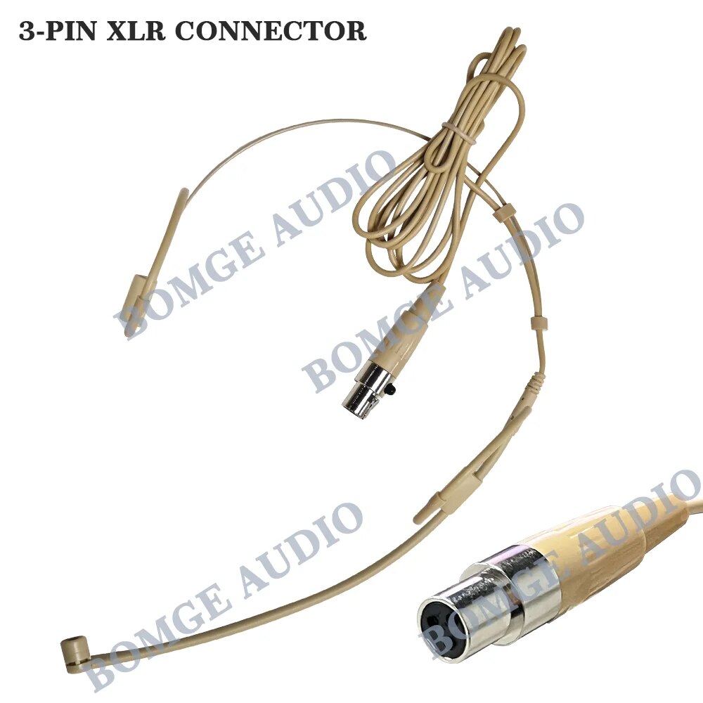 Headset Microphone For Sennheiser Shure AKG Professional wireless microphone system, various interfaces 4-pin 3-pin XLR 3.5mm. 