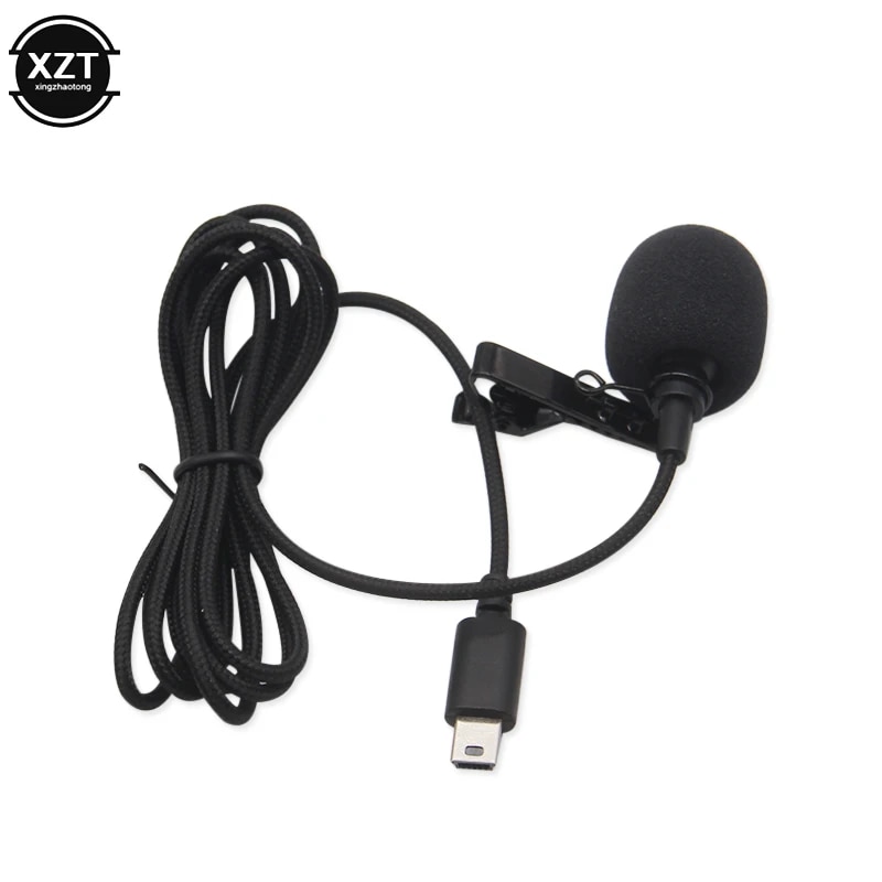 Camera Mini USB Microphone Lapel DV Lavalier Mic Portable External Stereo Microphones for Gopro Hero 3 3+ 4 Action Camera. 