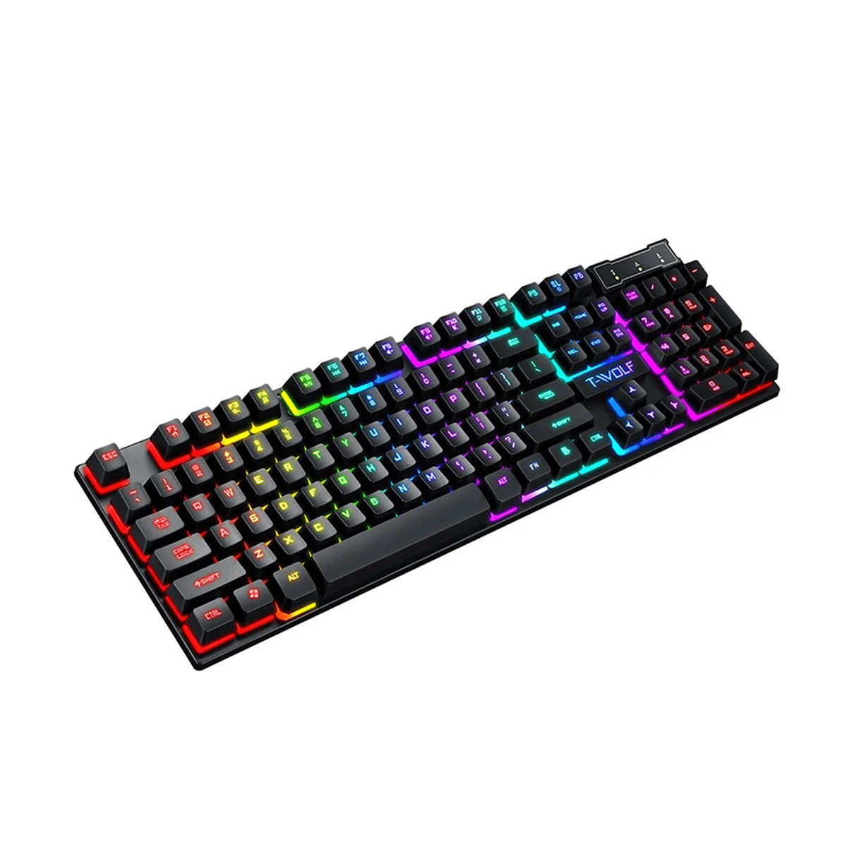 Gaming Keyboard Rgb Lighting T-Wolf T20 Gaming Keyboard - Elevate Your Gaming Experience With Dynamic Rgb Lighting Effects. 