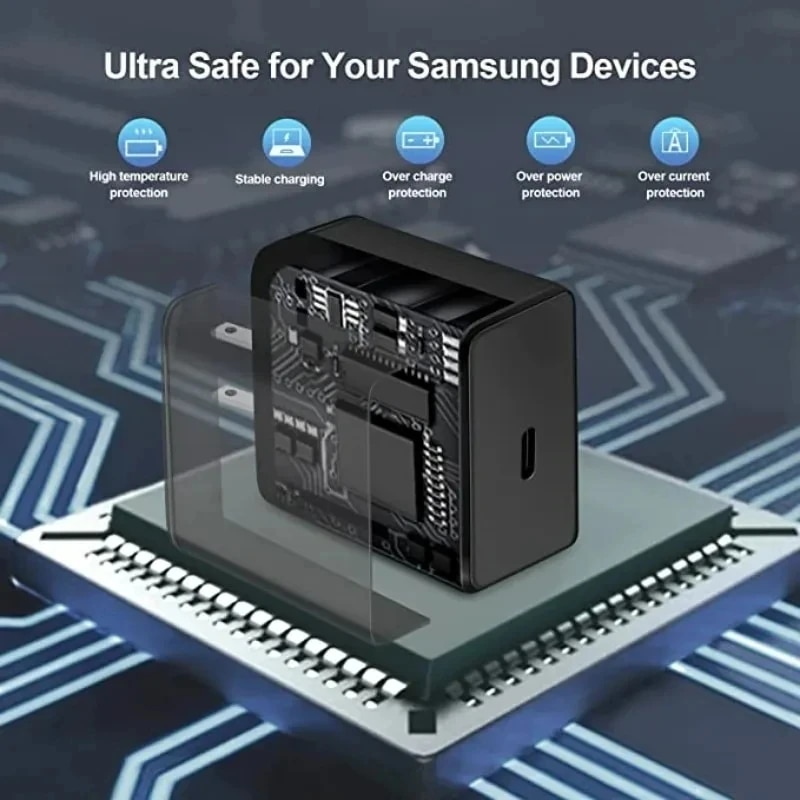 PD 45W Super Fast Charger For Samsung Galaxy S22 S23 Ultra Note 10+ 5G 20 Original Fast Charging USB Type C Cable Phone Charger. 