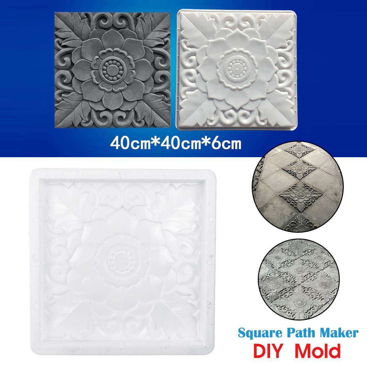 40x40x6cm DIY Plastic Square Path Maker Road Paving Cement Stone Mould Brick -. 