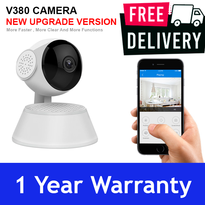 V380 IP Camera Security Camera 360 Degree Robotic WIFI IP Camera Online CCTV HD Mini CC Camera V380 PRO App Q6 PRO Upgrade Version - ips machine