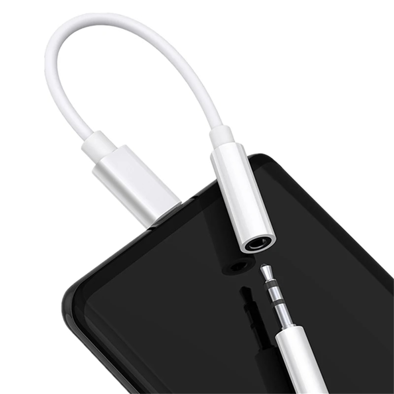 Samsung S22 S23 Ultra USB Type C To 3.5mm Jack Audio Cable Headphone Aux Adapter For Galaxy S22 S21FE Note 10+ A53 A73 A33 A34. 