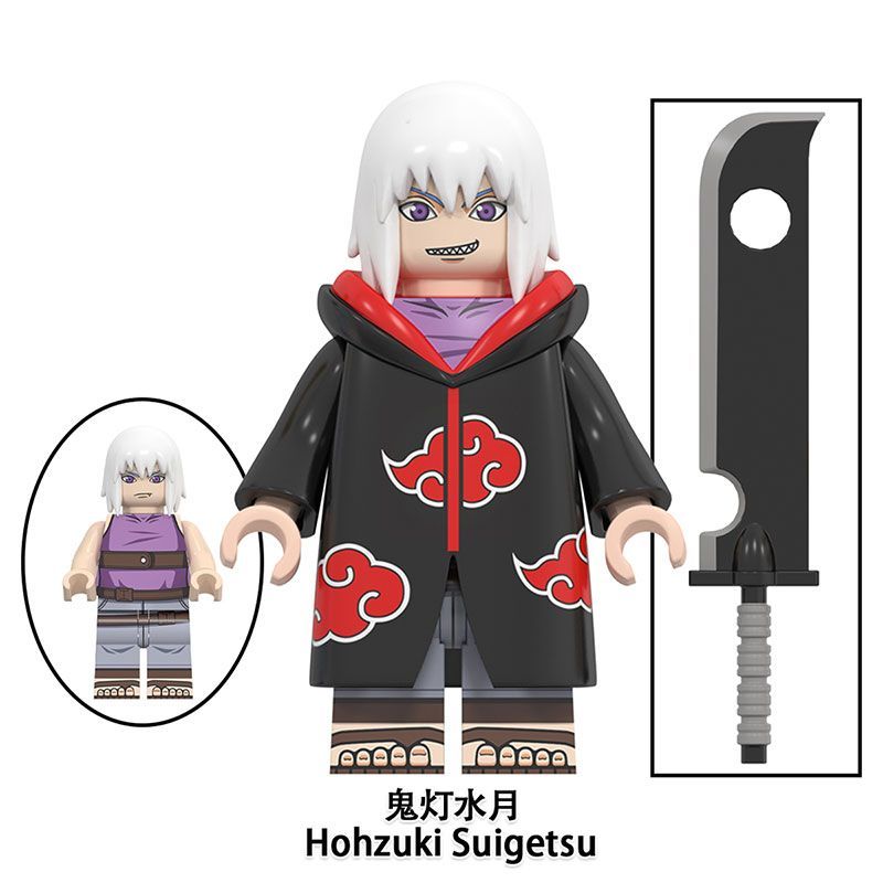 【Yurui】Naruto Compatible with New Doll Toy Wu Sasuke Uchiha Skunk Kimimaro Assembled Block Toys. 