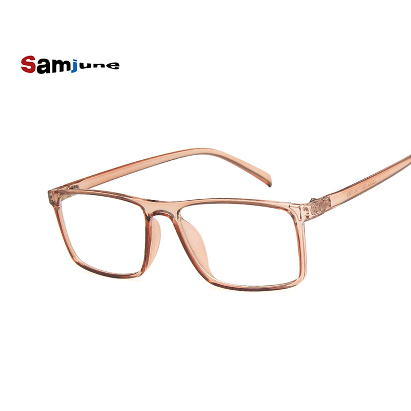 Samjune 2020 Tony Stark Robert Downey Glasses Men Clear Lens Glasses Eyeglasses Frames Plain Glass Spectacles Frame For Women. 