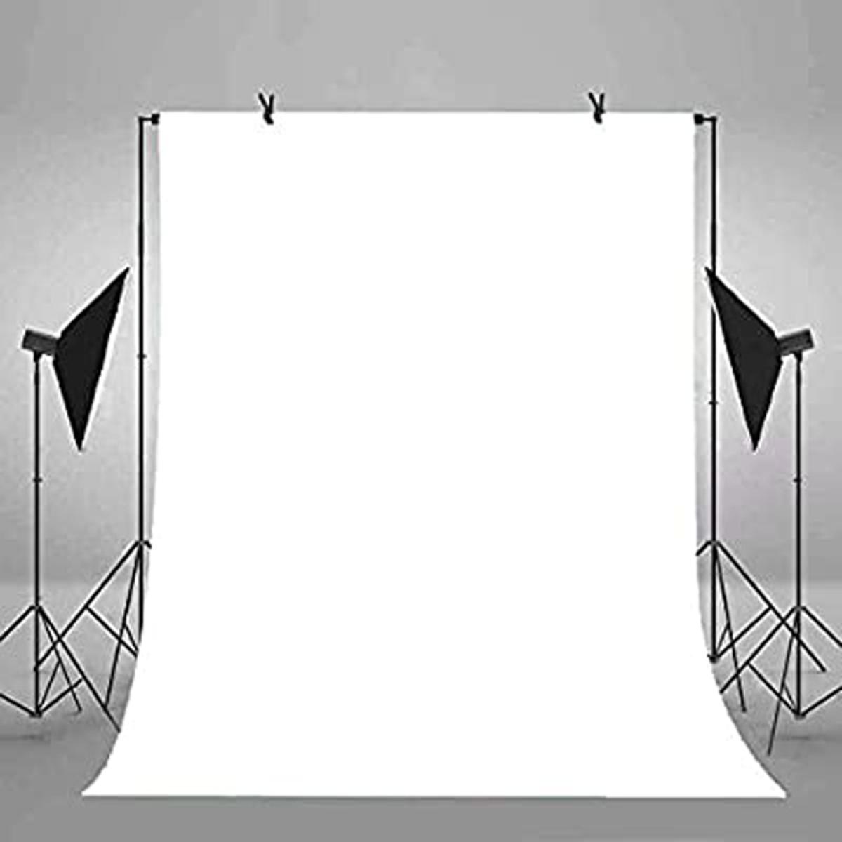 White Screen 5.6x9 feet Backdrop Background For Photography without stand