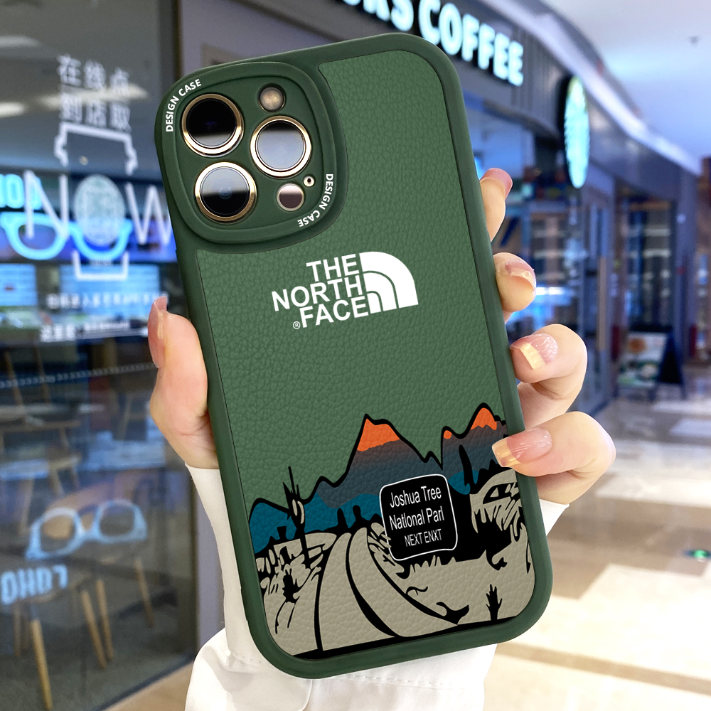 For iPhone 6/6S Slim Skin Feeling Cartoon Simple Scenery Leather Back Casing Soft Silicone PU Leather Cover Phone Case. 