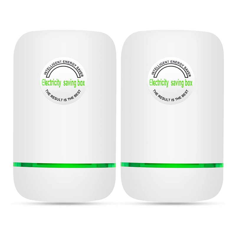 2PCS Power Save, Energy Saver, Electricity Saving Box Household Office Market Device Electric Smart US Plug. 