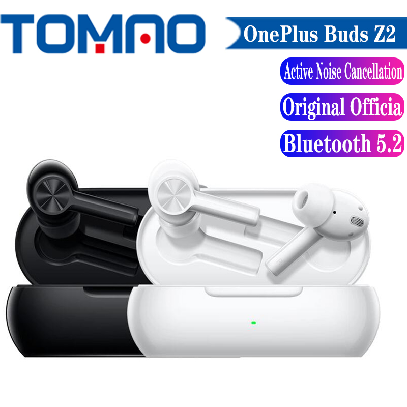Original Official New OnePlus Buds Z2 Wireless Bluetooth 5.2 Earphones AAC SBC 40db IP55 Waterproof Active Noise Cancellation