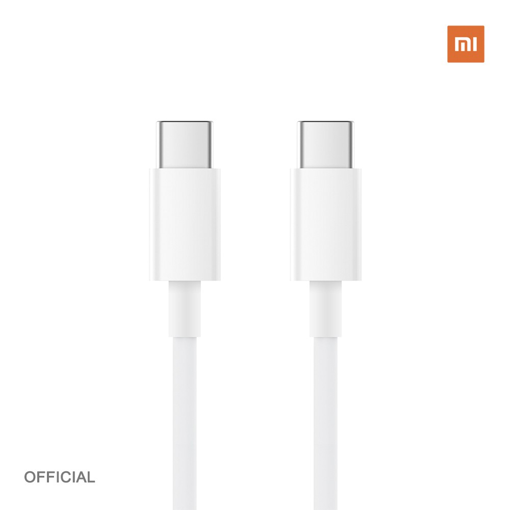 Data Cable For Xiaomi Mi 11, 11 Ultra, 1M, 3A (PD 60W) Type-C Type-C PD USB-C Data Cable For Mi10, 10T Pro, Redmi Note 10, 10 Pro, 9, 9 Pro, 8 Pro -  White. 