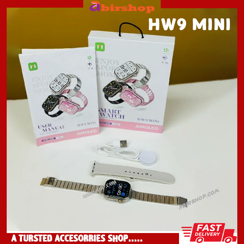 HW9 Mini Smartwatch Long Battery Life Bluetooth Calling Smartwatch